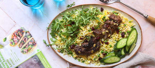 Spicy Masala Lamb with Saffron Pilaf