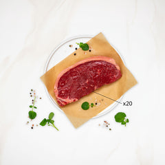 100% Grass-Fed Angus Beef New York Steak Mega Meat Box