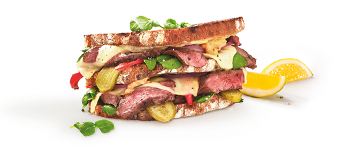 Beef Tenderloin Steak Cuban-Style Sandwich