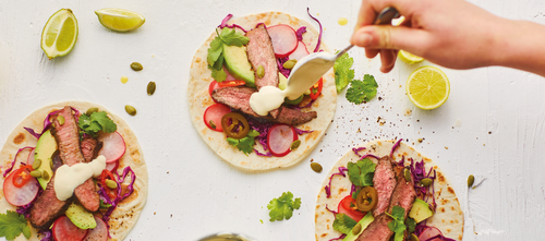 Lamb Steak Tacos with Slaw