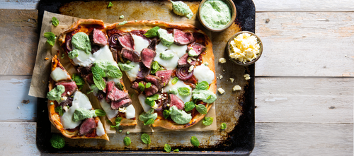 Lamb & Mint Pizza