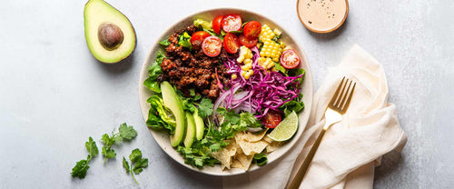 Taco Salad with Creamy Chipotle Dressing
