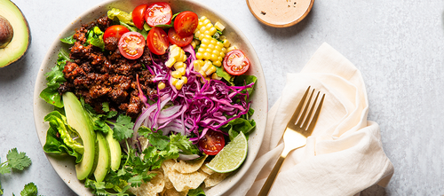 Taco Salad with Creamy Chipotle Dressing