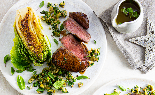 Silver Fern Farms Beef Top Sirloin with Green Olive Tapenade Recipe