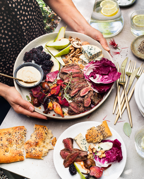 Venison Steaks Sharing Platter