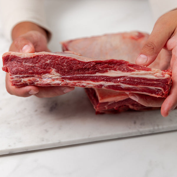 Silver Fern Farms Beef Whole Short Ribs Cut side
