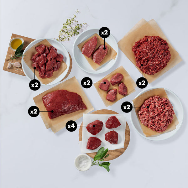 Silver Fern Farms Lamb and Venison meats includes lamb medallions, lamb steaks, ground lamb, venison medallions, venison roast, venison diced and ground venison