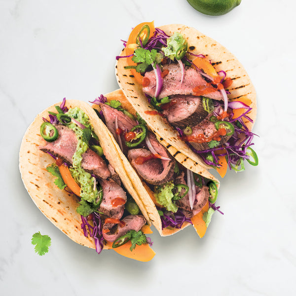 Silver Fern Farms Lamb Steaks Tacos with Slaw