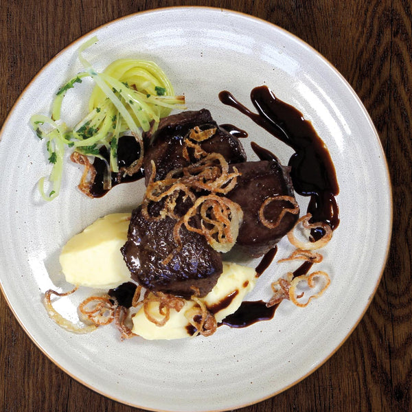 Venison Medallions In Guinness Glaze