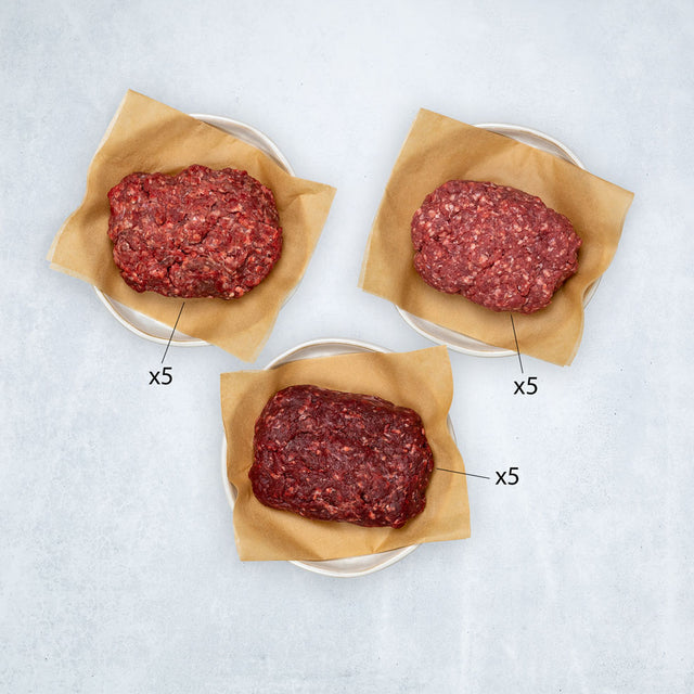 Silver Fern Farms Burger Meat Box with Premium Ground Beef, Lamb, and Venison